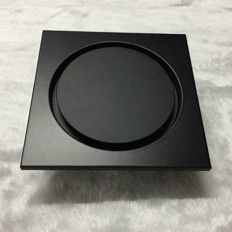 Yile Hot Sale Brass Black Plated Auto-close Concrete Floor Drain