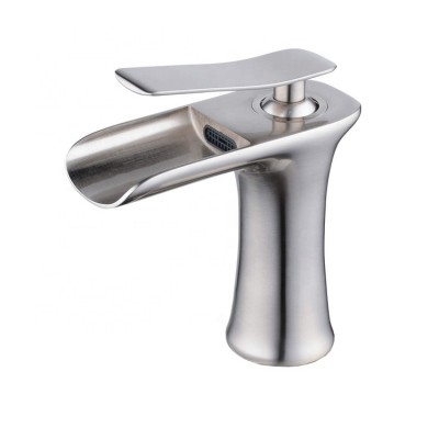 hot sale nickel brushed waterfall basin faucets