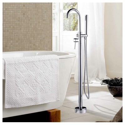 Yile Bathroom Tub Filler Free Standing Bathtub Faucet with Handheld Shower