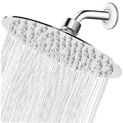 8inch high pressure 304 stainless steel ultra thin shower head rainfall